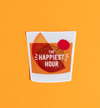 Happiest Hour old fashioned sticker