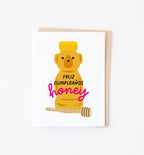 Honey Bear Spanish birthday greeting card