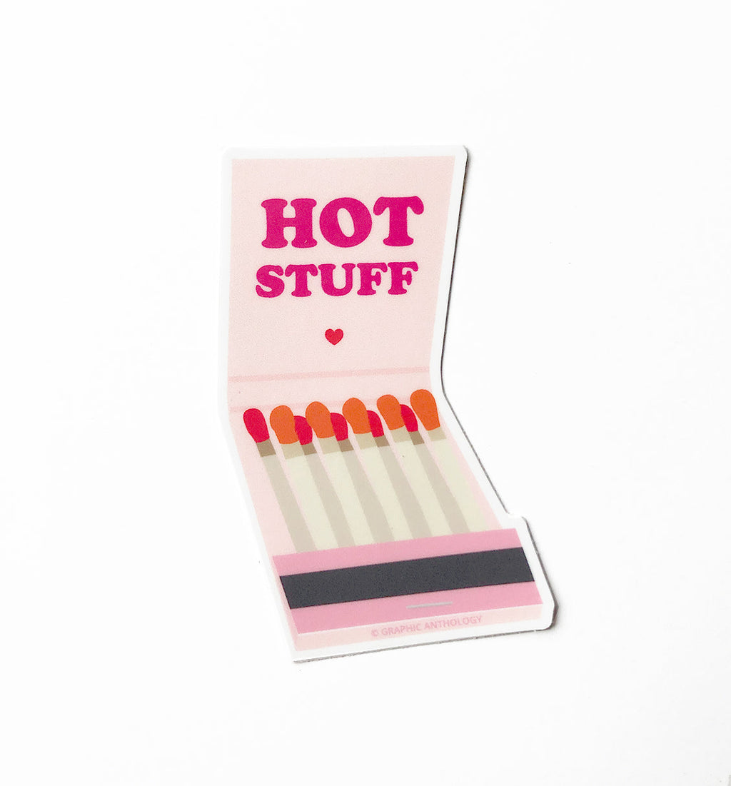 Hot Stuff Matchbook sticker