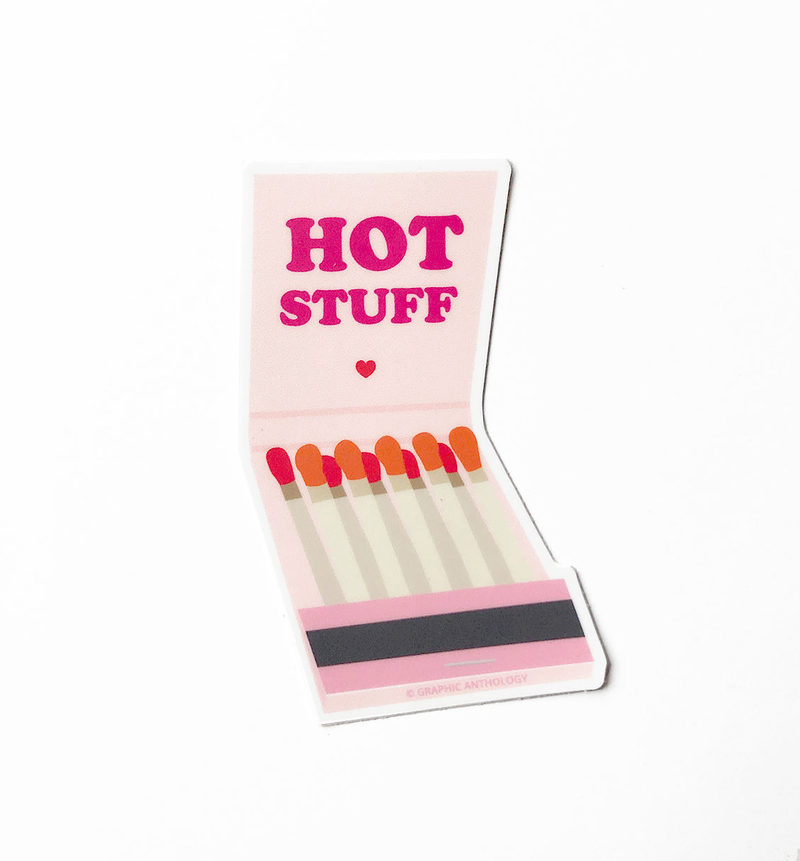 Hot Stuff Matchbook sticker
