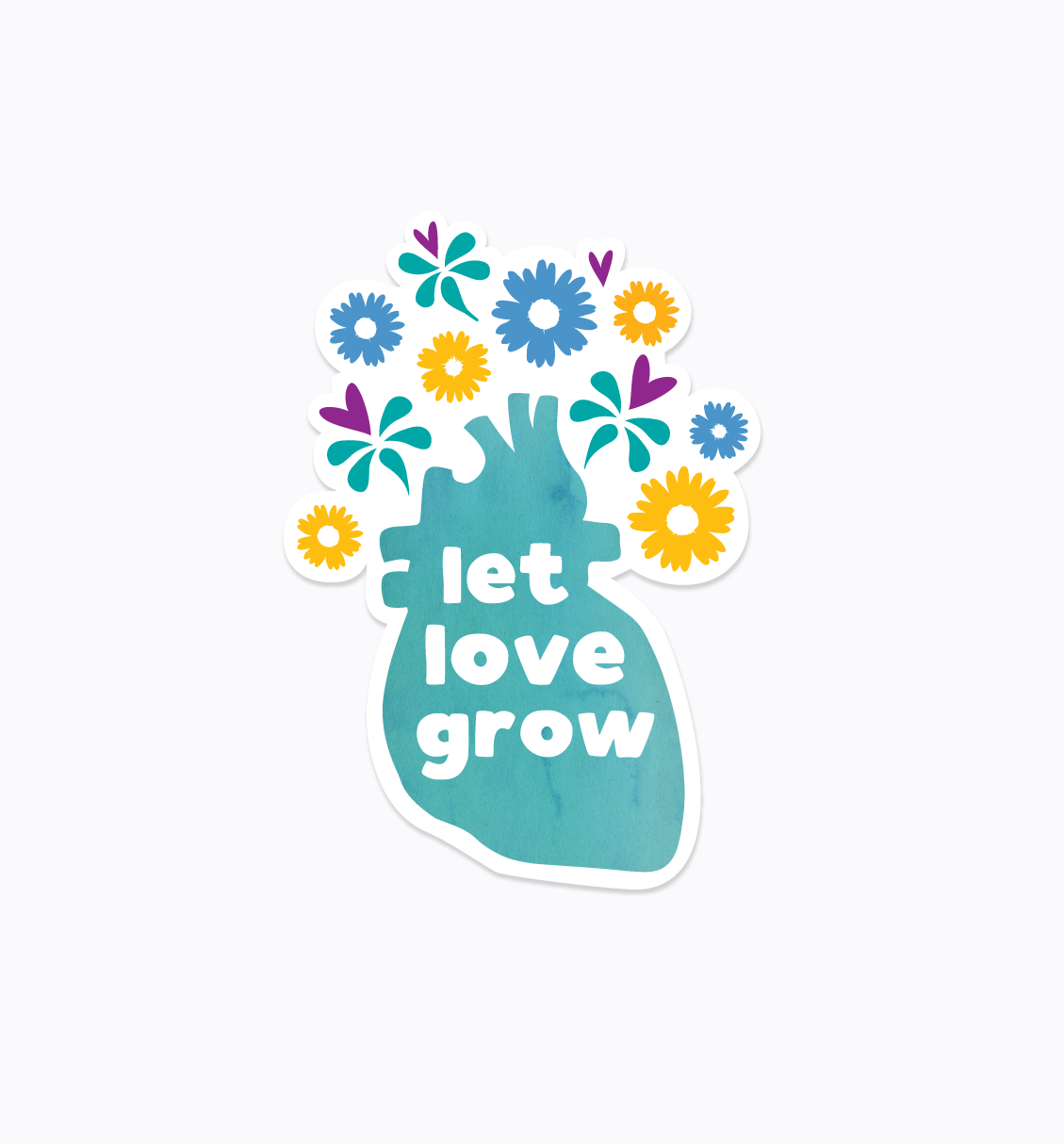 Let Love Grow sticker
