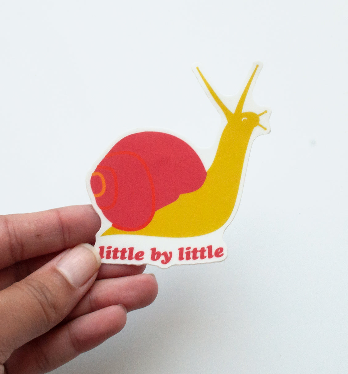 Little by Little Snail sticker