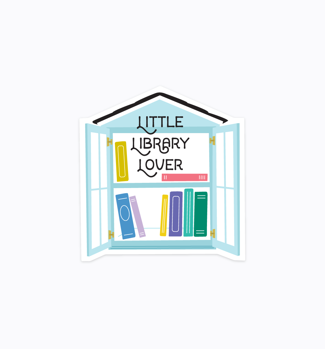 Little Library Lover sticker
