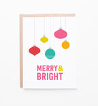Merry Ornaments holiday cards