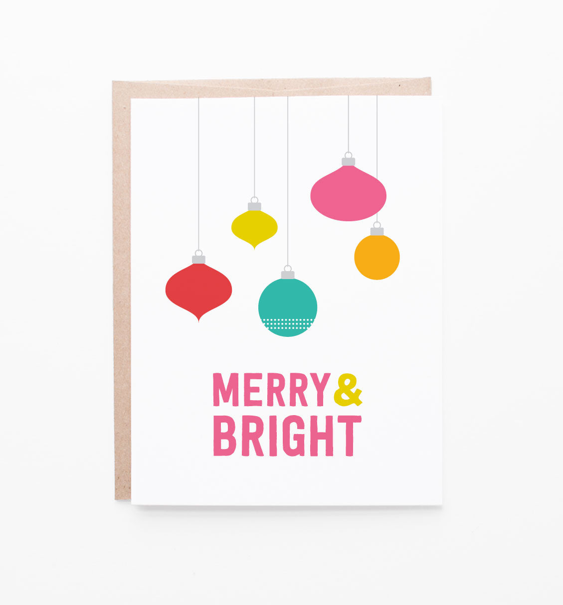 Merry Ornaments holiday cards