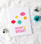 Merry Ornaments holiday cards