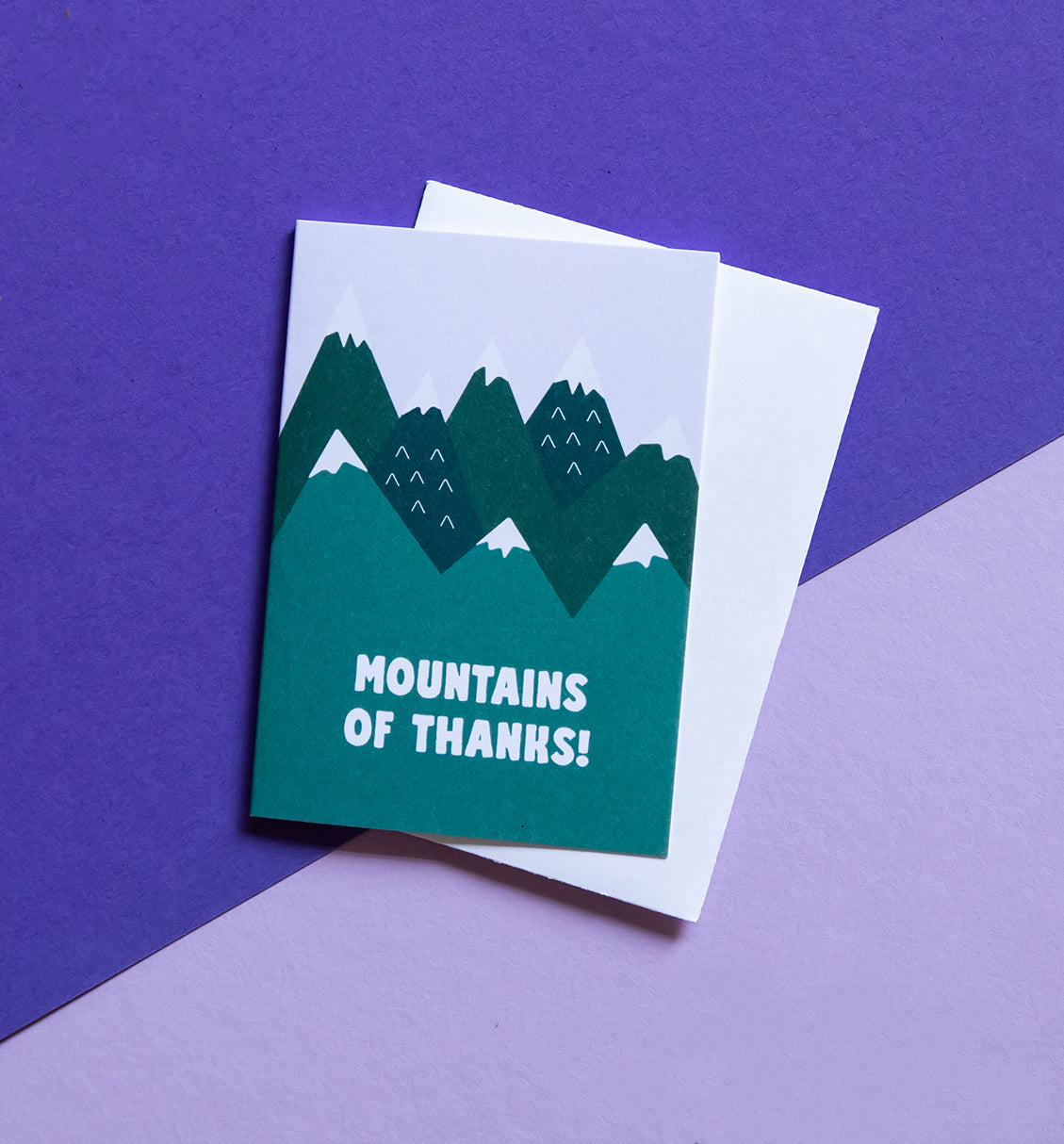Mountains of Thanks mini card