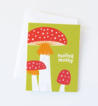 Feeling Mushy mushroom love card