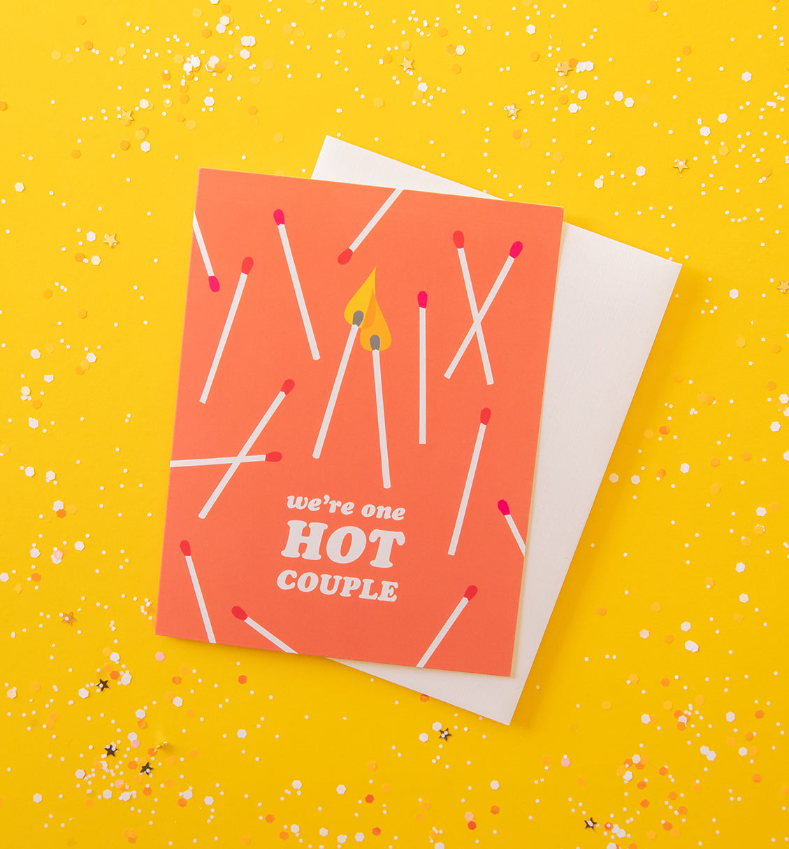 One Hot Couple love & anniversary card