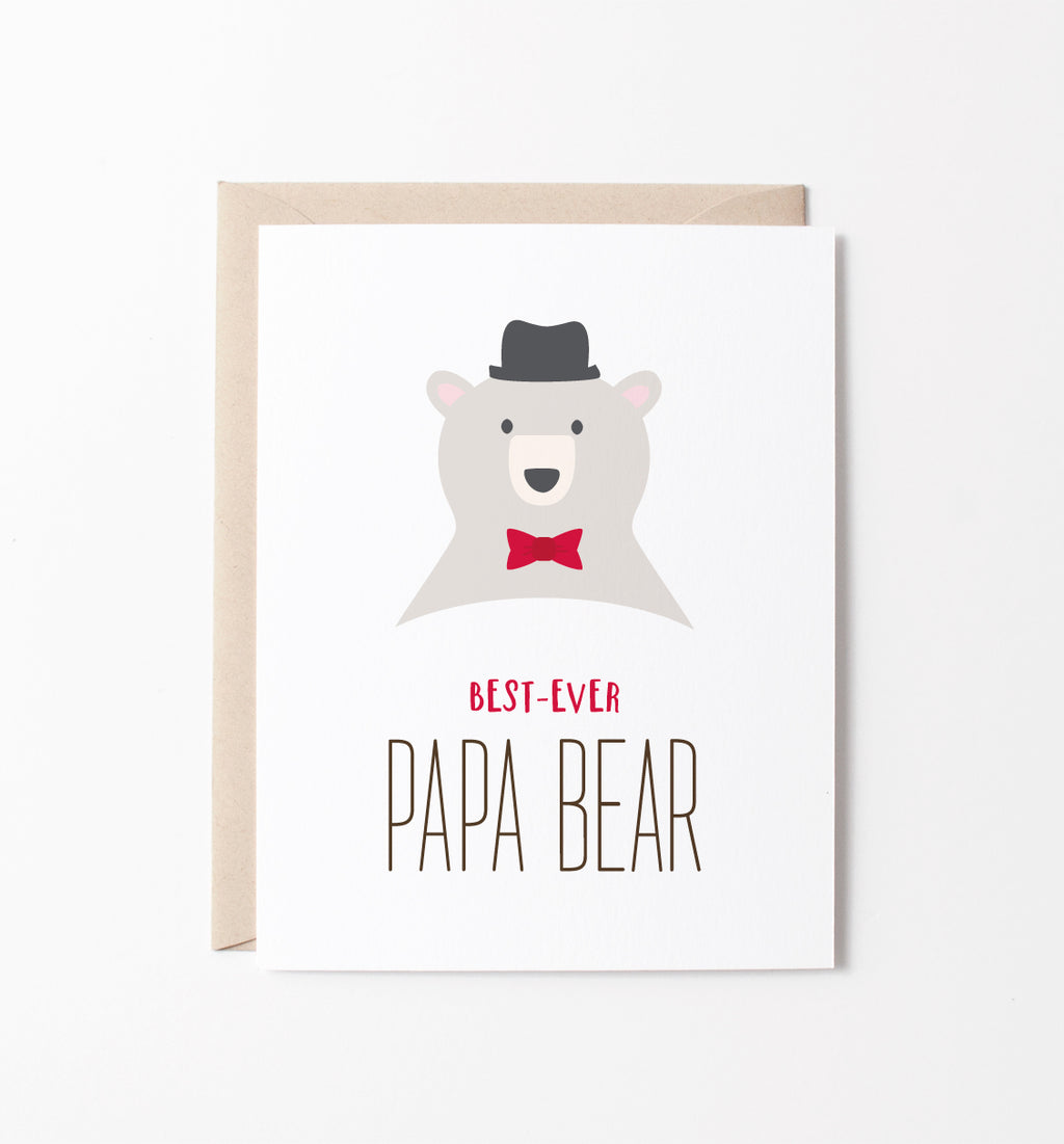 Papa Bear Father's Day card