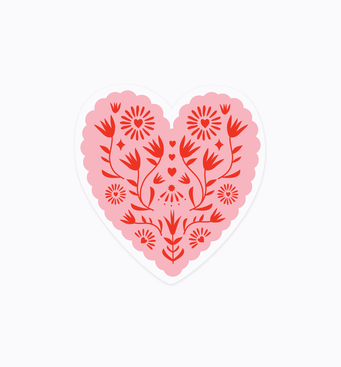 Papel Picado Heart sticker