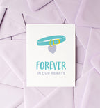 In Our Hearts pet sympathy card