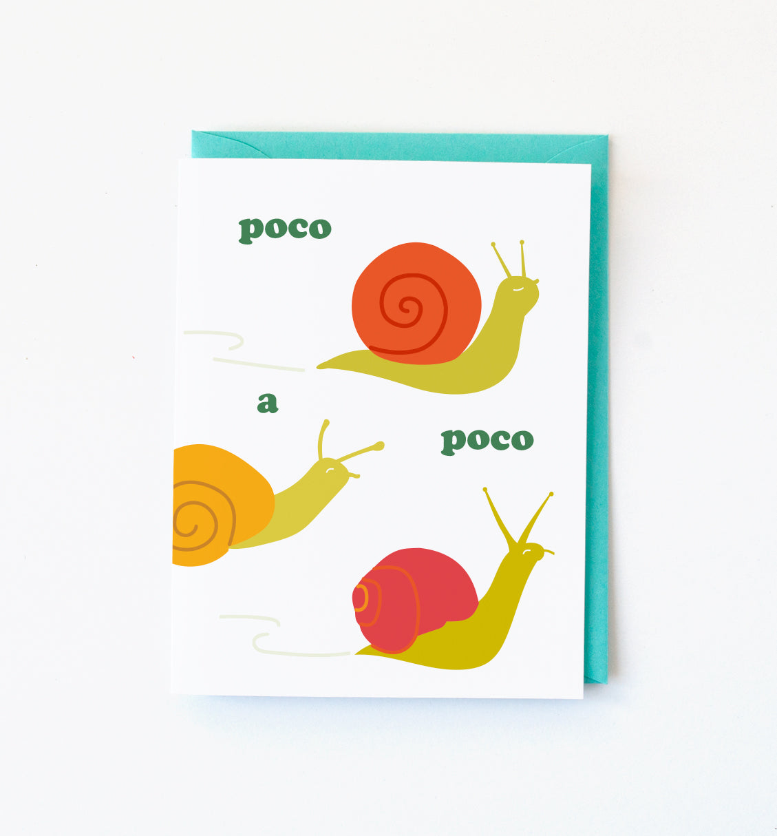 Poco a Poco Spanish encouragement card