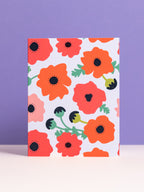 Poppy Field blank notecard