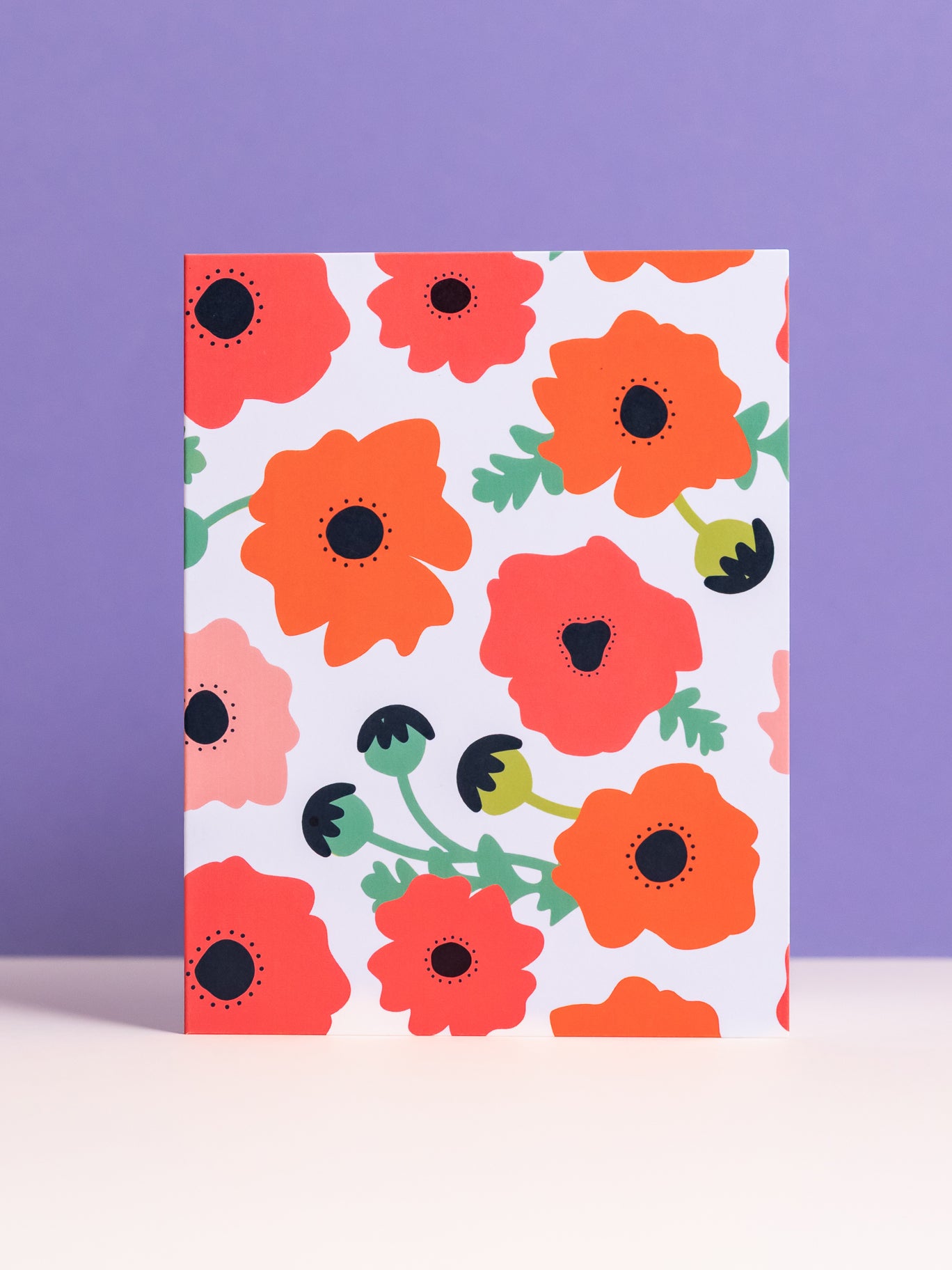 Poppy Field blank notecard