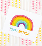 Birthday Rainbow greeting card