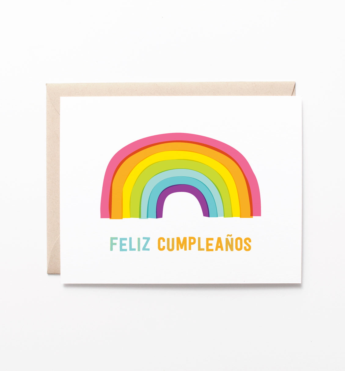 Cumpleaños Rainbow Spanish birthday card
