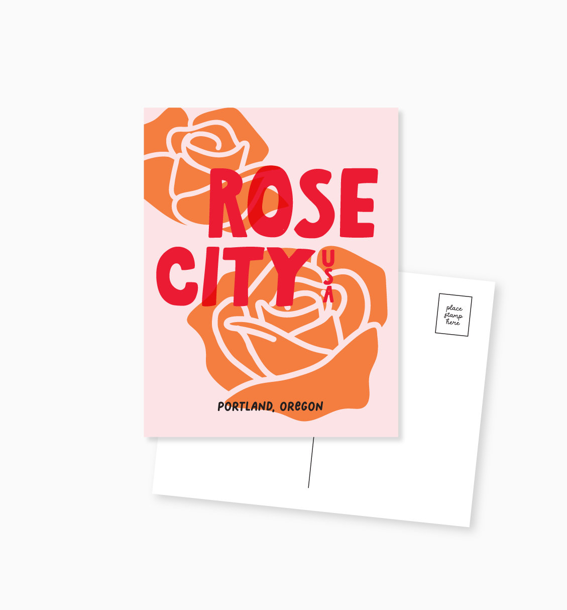 Rose City USA postcard