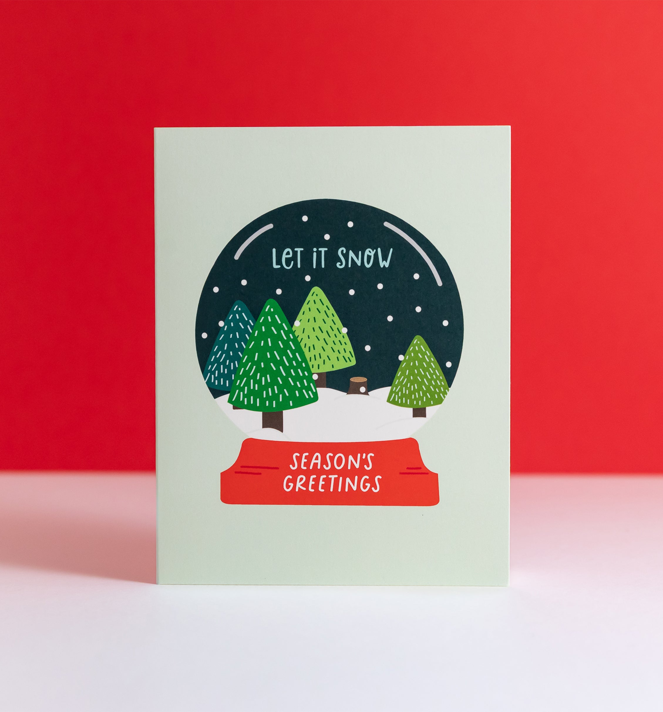 Winter Snow Globe holiday card