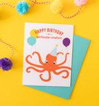 Spectacular Creature octopus birthday card