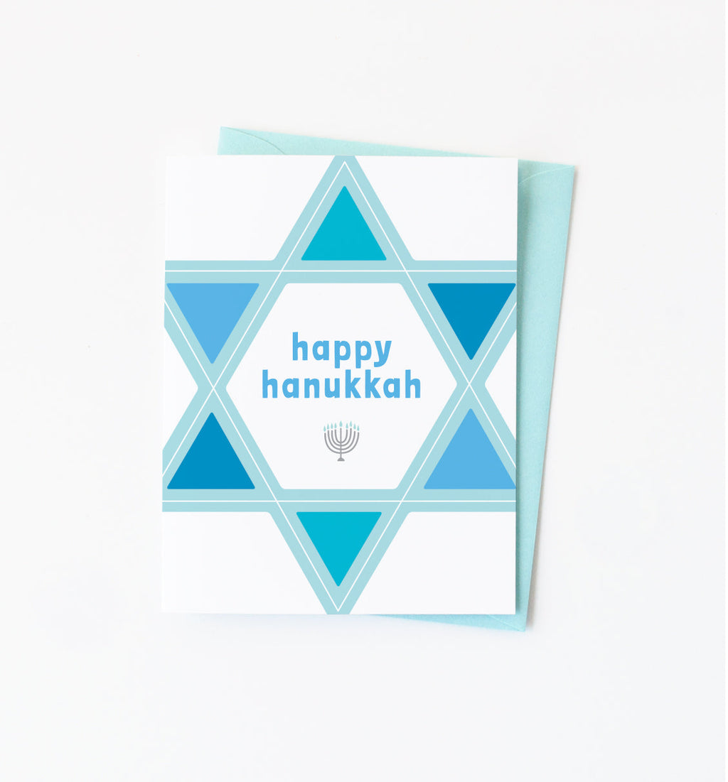 Hanukkah Star holiday card