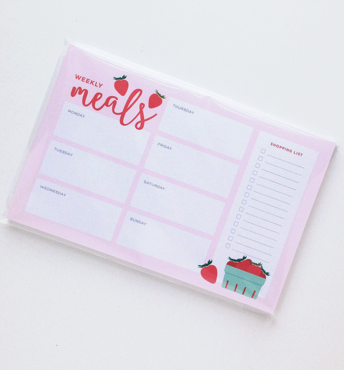 Strawberry Meal Planner