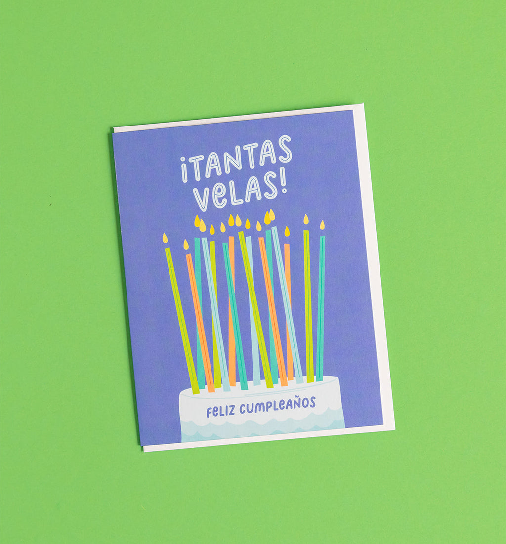 Tantas Velas Spanish birthday card