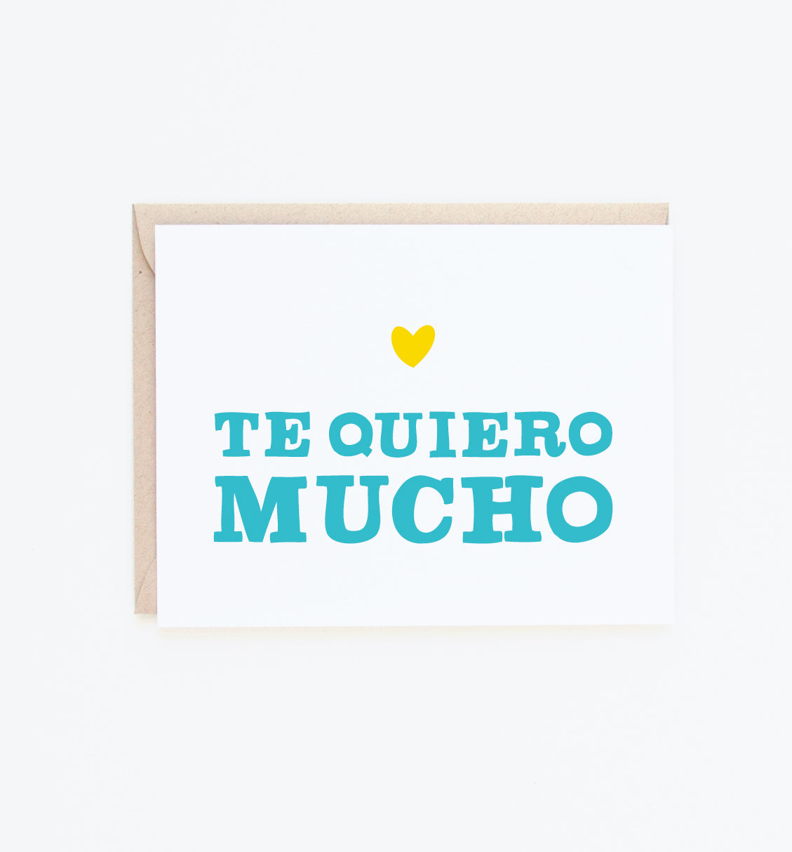 Te Quiero Mucho Spanish card