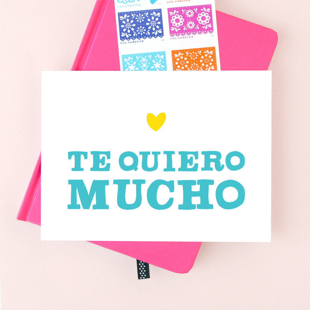 Te Quiero Mucho Spanish card