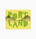 Portland Tilikum Crossing Bridge postcard