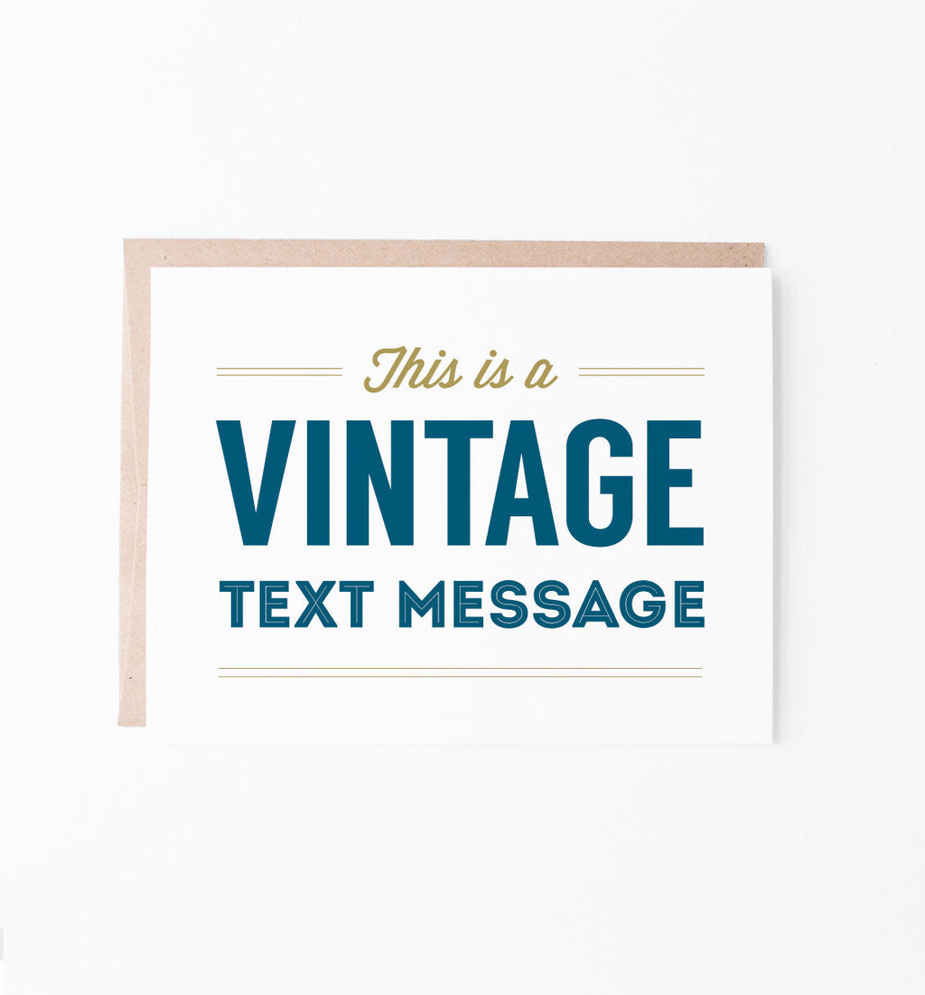 Vintage Text Message - box set