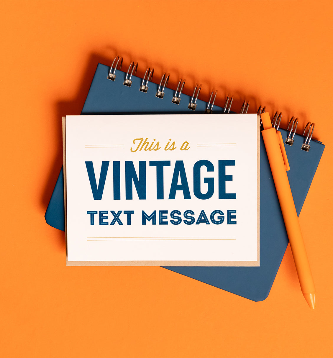 Vintage Text Message card