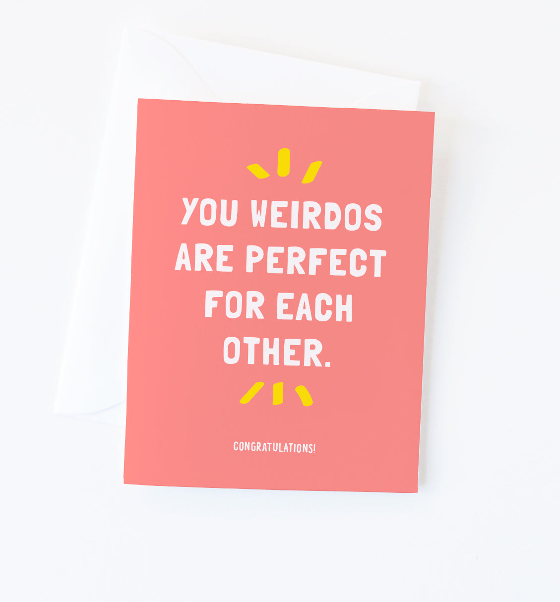 Weirdos wedding card